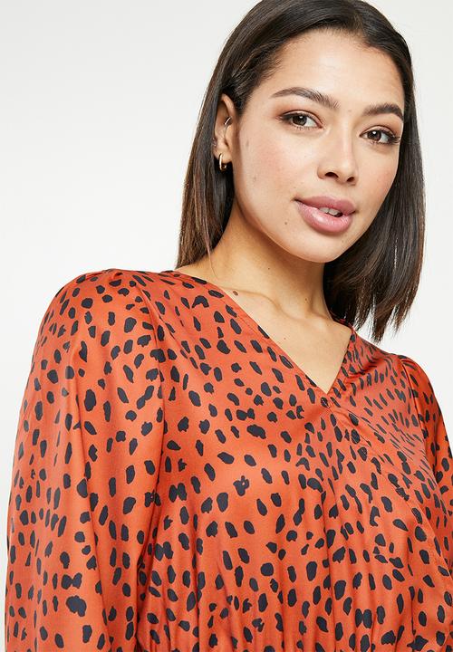 dailyfriday - Maxi tiered dress - rust