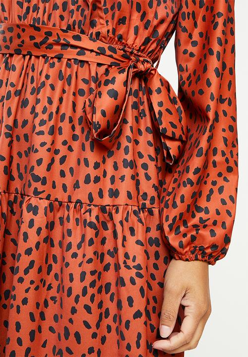 dailyfriday - Maxi tiered dress - rust