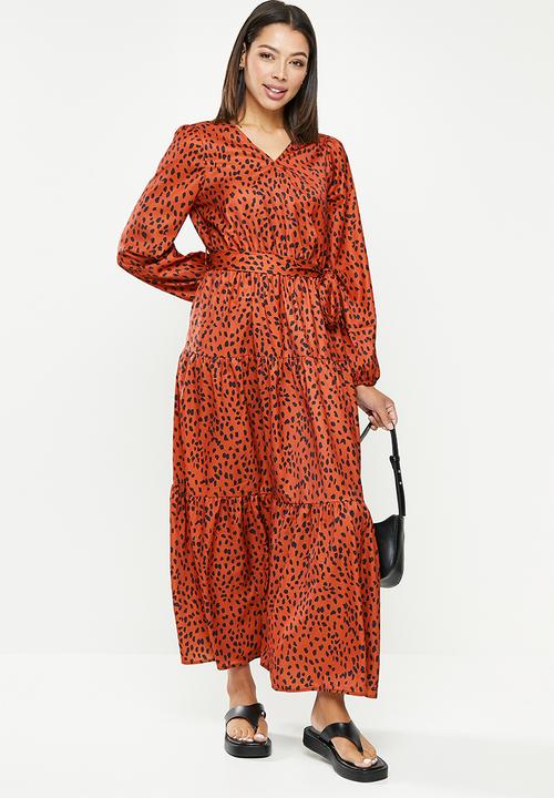 dailyfriday - Maxi tiered dress - rust