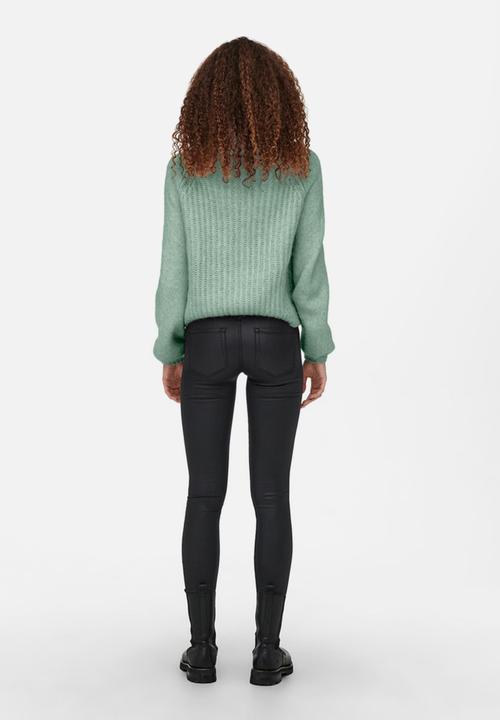 ONLY - Scala long sleeve rollneck pullover - frosty green