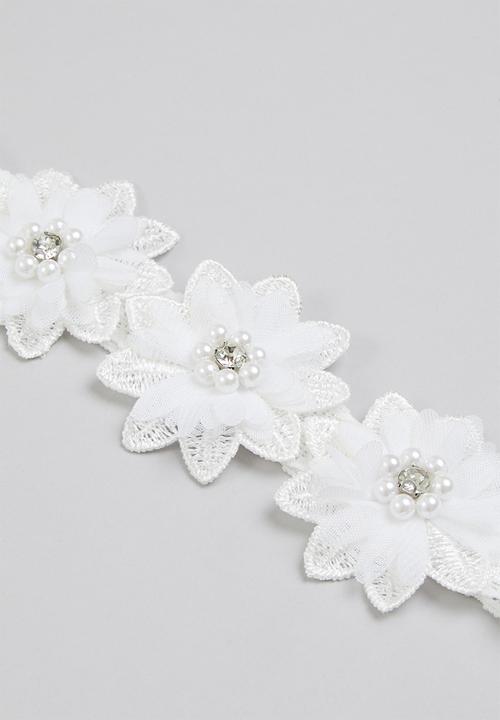 Pop Candy - Baby pump & headband set - white