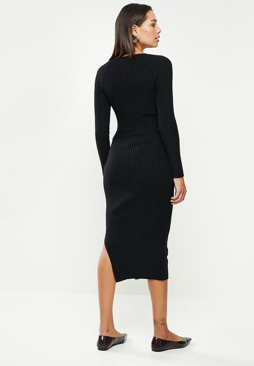 MANGO - Dress goleta - black