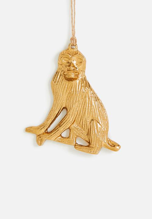 H&S - Assorted hanging animal decoration set of 6 