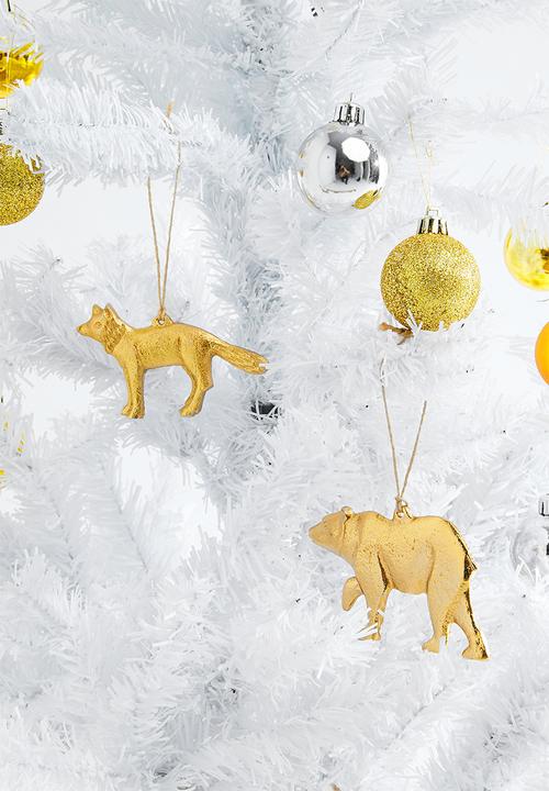 H&S - Assorted hanging animal decoration set of 6 