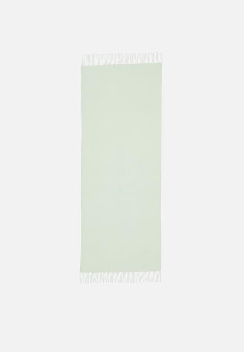 edit - Fringe hem scarf - sage