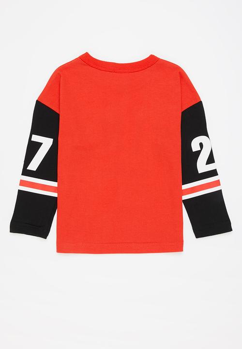 Pop Candy - Boys printed tee - red & black
