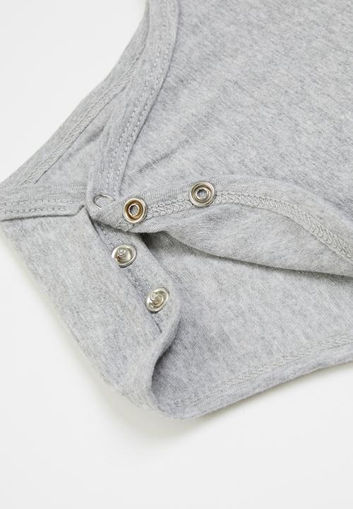 Pop Candy - Baby boys long sleeve golfer - grey