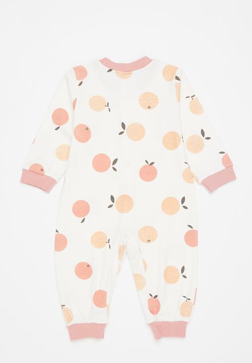 Pop Candy - Baby pink 2 pack romper - pink/white