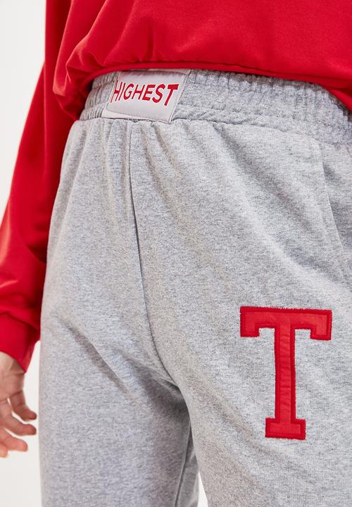 Trendyol - Printed basic jogger thin sweatpants - grey