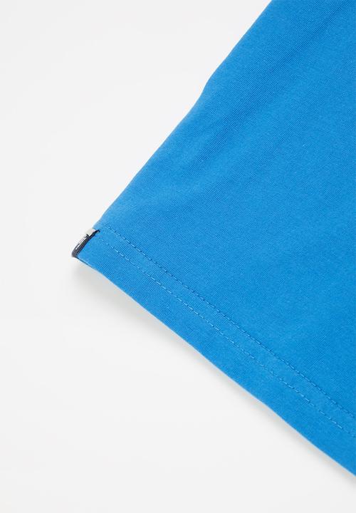 Aca Joe - Aca joe emb velt t-shirt - blue