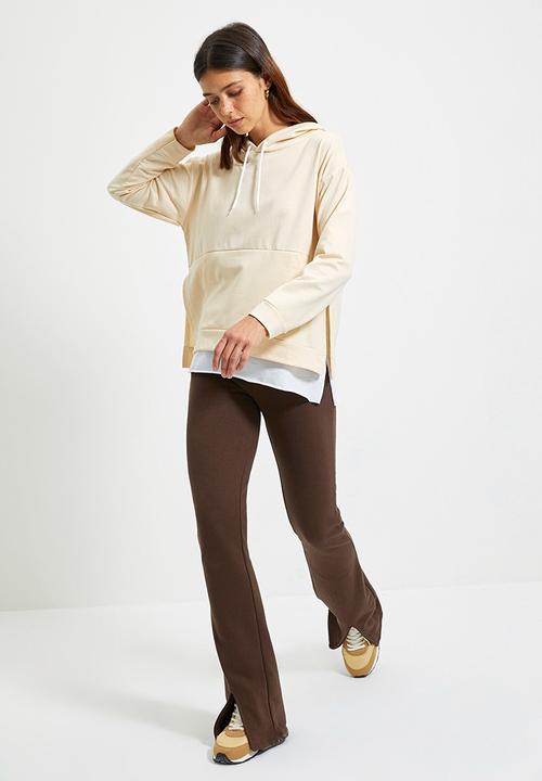 Trendyol - Flare raised sweatpants - brown