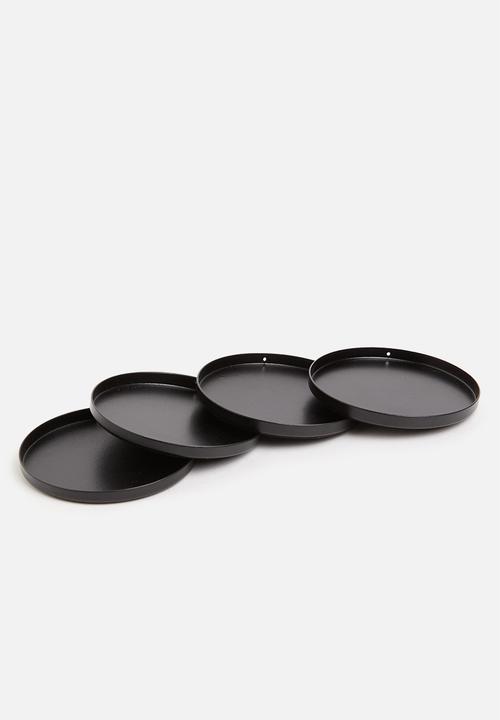 Sixth Floor - Coaster set of 4 - matte black