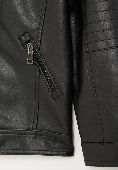 Rebel Republic - Pu biker jacket - black