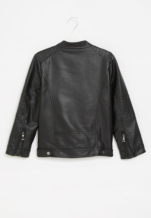 Rebel Republic - Pu biker jacket - black