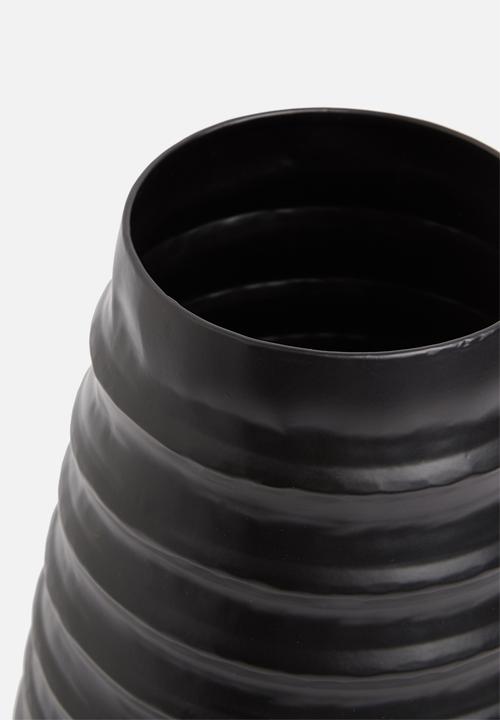 Sixth Floor - Contour vase - black