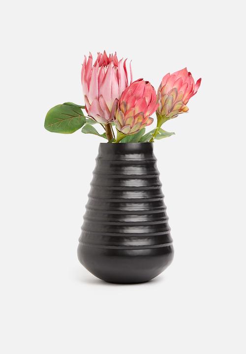 Sixth Floor - Contour vase - black