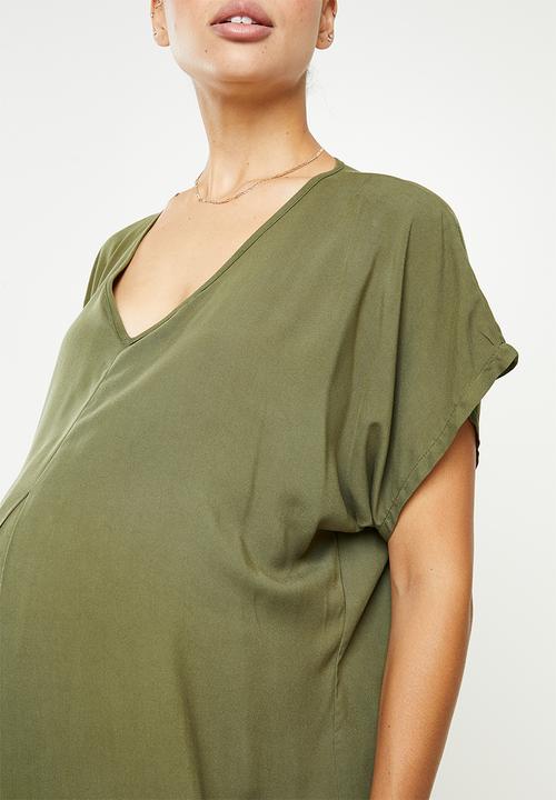 Superbalist - Maternity cacoon dress - olive