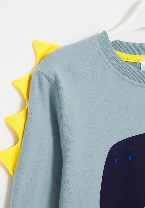 Pop Candy - Dino graphic sweatshirt - light blue