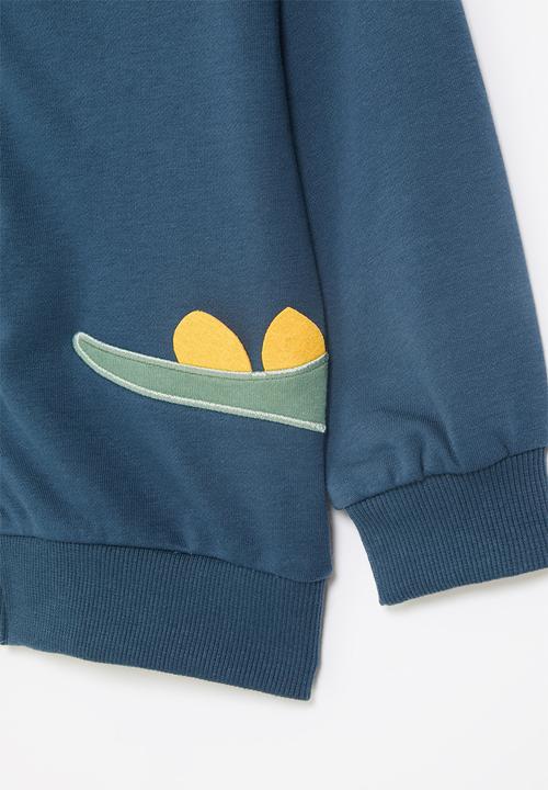 Pop Candy - Dino zip through jacket - navy