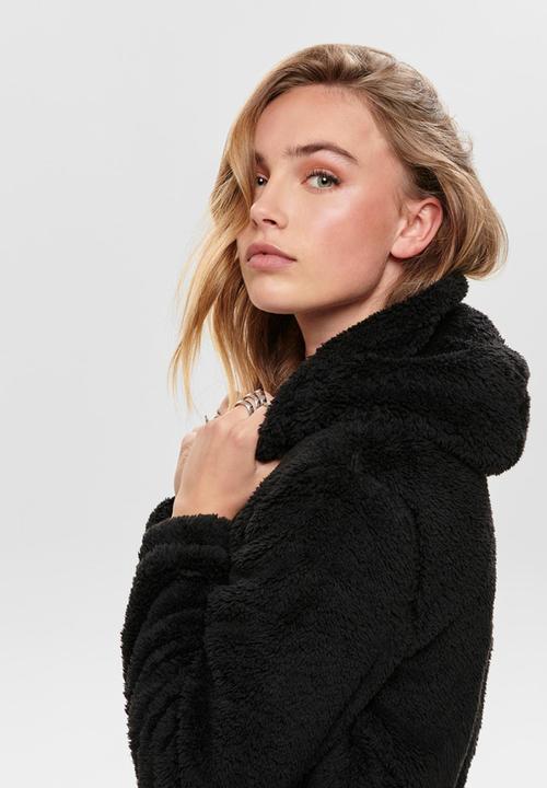 ONLY - Anna contact sherpa jacket - black
