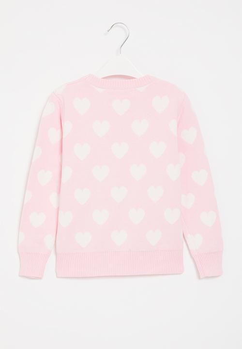 Pop Candy - Knitted heart jersey - pink