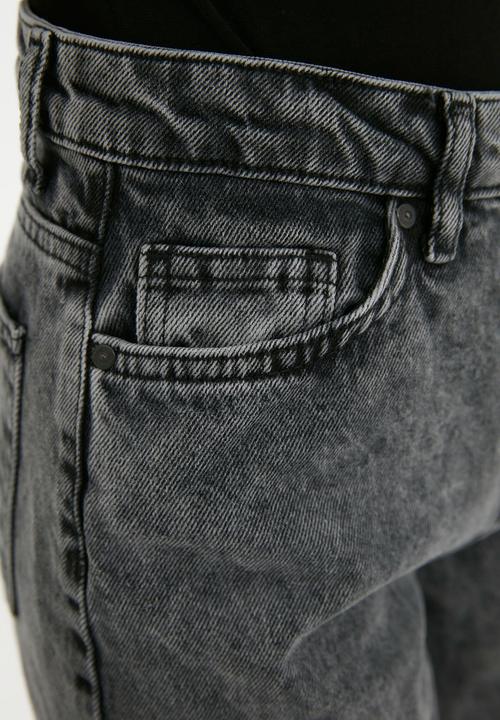 Trendyol - High waist mom jeans - anthracite