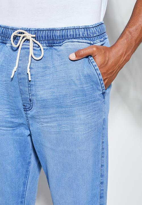 Superbalist - Blaze slim denim jogger - light blue