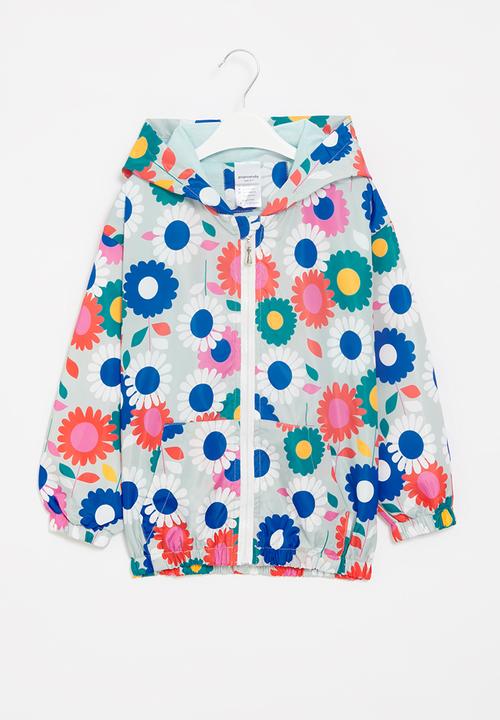 Pop Candy - Flower printed windbreaker - multi