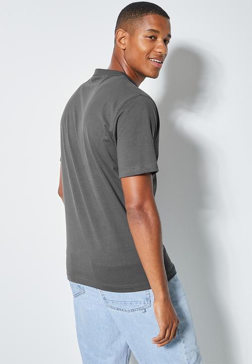 Superbalist - Aaron organic relaxed fit crew tee - dark grey