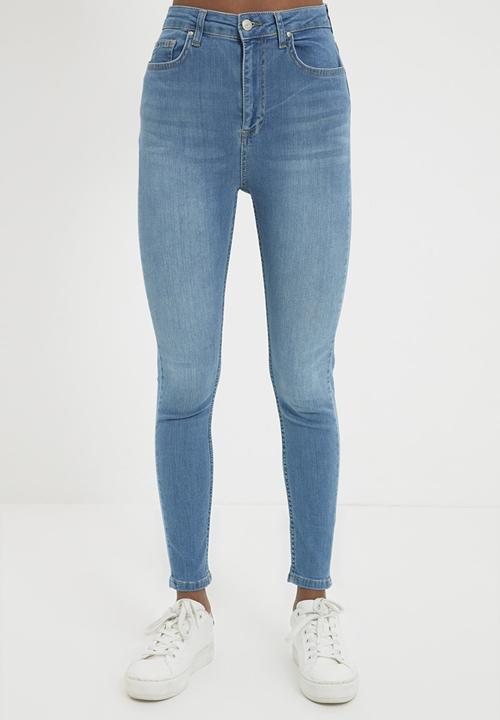 Trendyol - High waist skinny jeans - blue