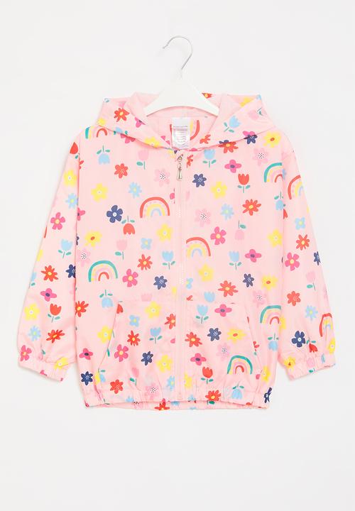 Pop Candy - Rainbow printed windbreaker - pink