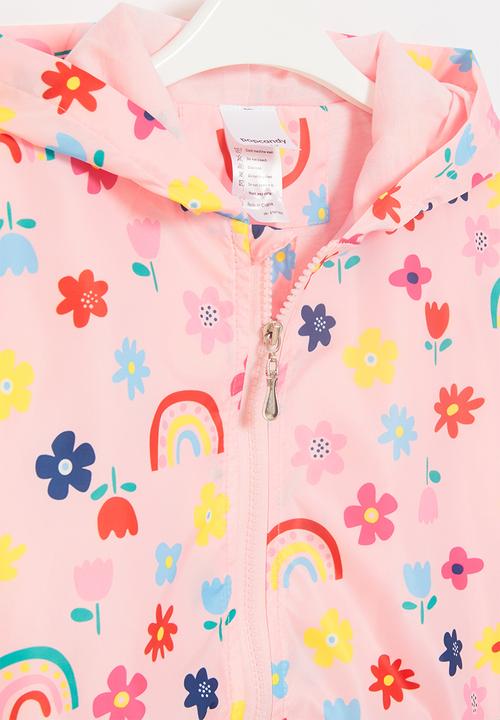 Pop Candy - Rainbow printed windbreaker - pink