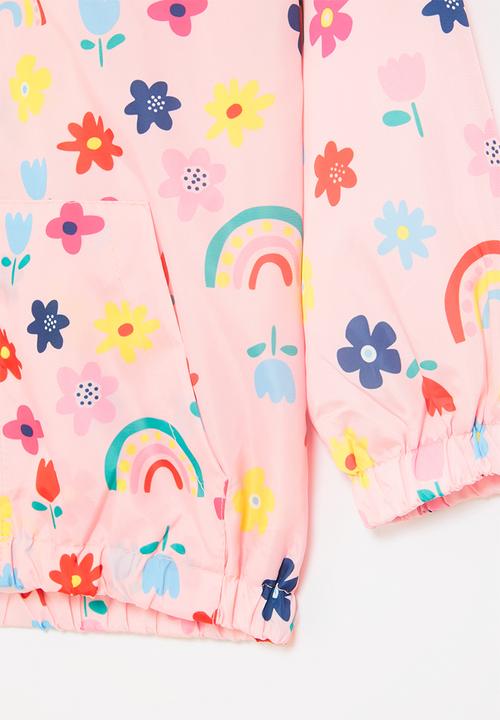 Pop Candy - Rainbow printed windbreaker - pink