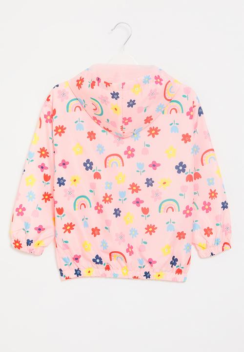 Pop Candy - Rainbow printed windbreaker - pink