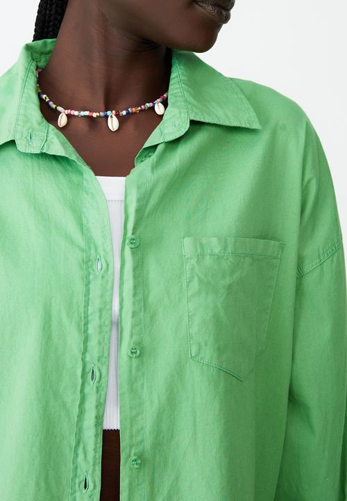 Cotton On - Dad shirt - grass green
