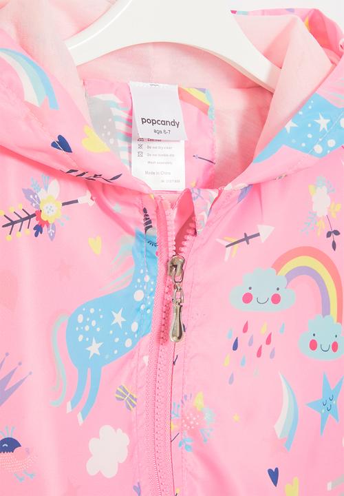 Pop Candy - Unicorn printed windbreaker - pink