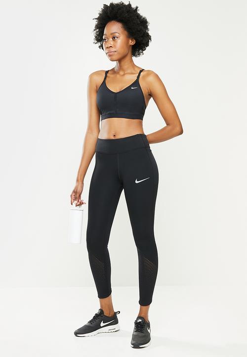 Nike - Nk df indy v-neck bra - black & white