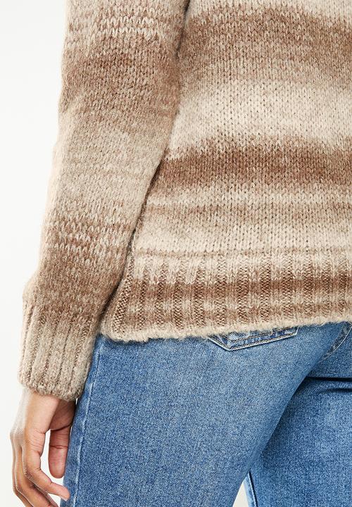 Trendyol - Knitted detailed knit sweater - mink