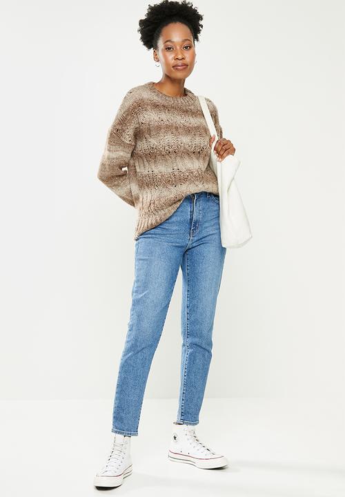 Trendyol - Knitted detailed knit sweater - mink