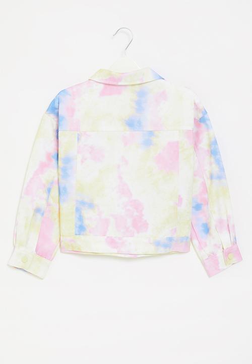 Pop Candy - Tie dye twill jacket - multi