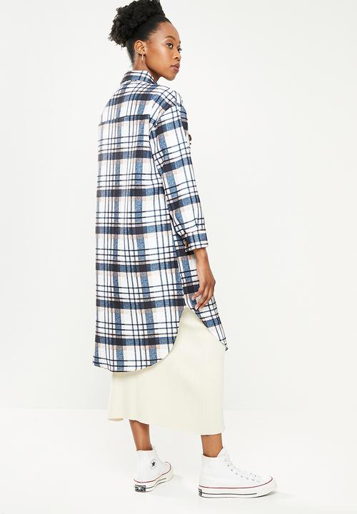dailyfriday - Check longer length jacket - multi 