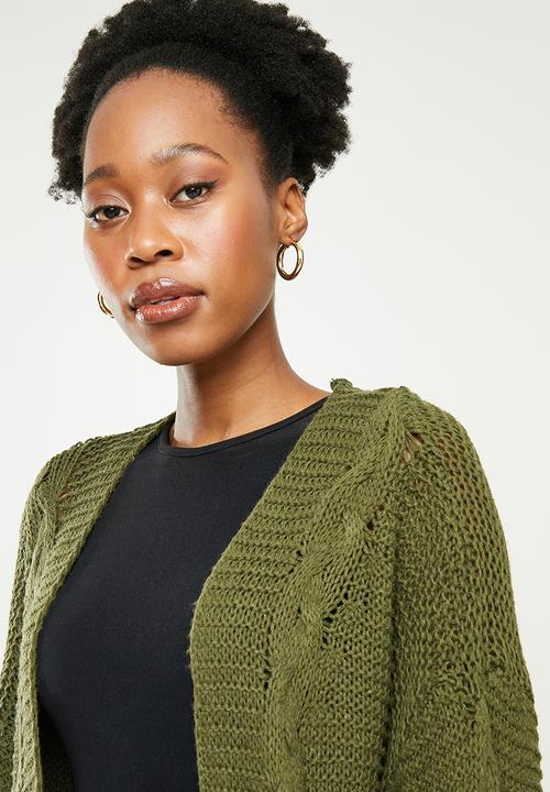 dailyfriday - Chuncky cardi - olive
