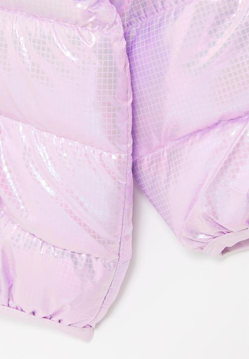 Pop Candy - Iridescent puffer jacket - purple