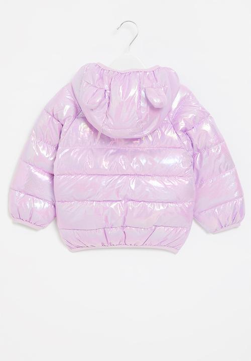 Pop Candy - Iridescent puffer jacket - purple
