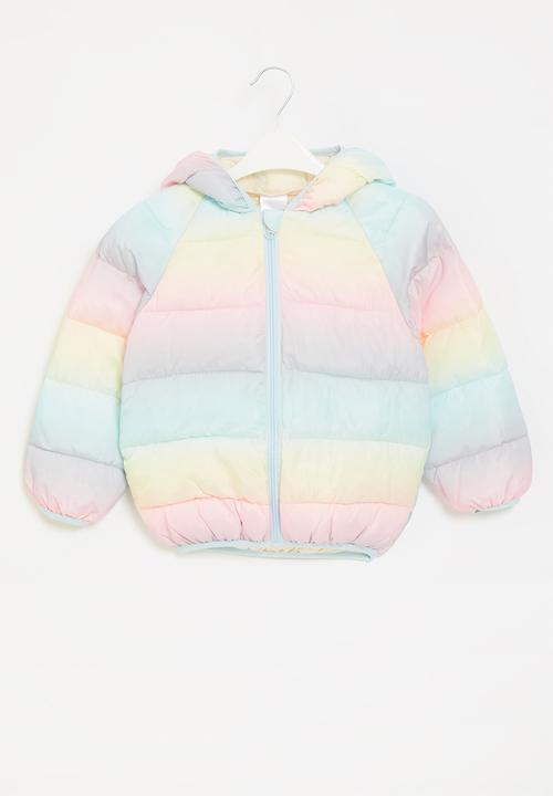 Pop Candy - Rainbow puffer jacket - multi