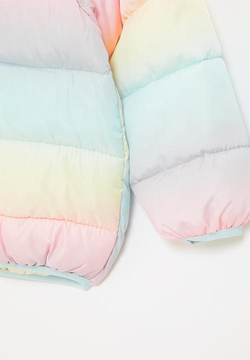 Pop Candy - Rainbow puffer jacket - multi
