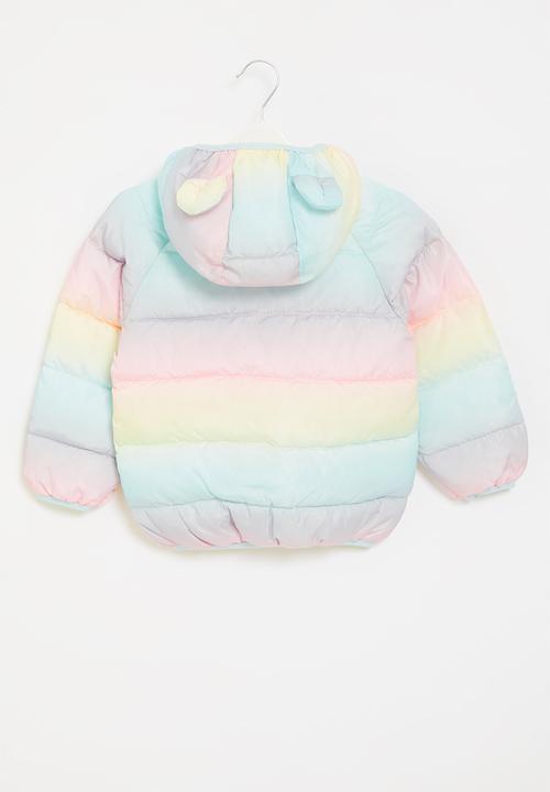 Pop Candy - Rainbow puffer jacket - multi