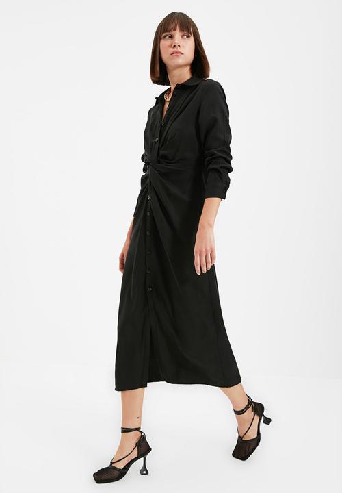 Trendyol - Buttoned dress - black