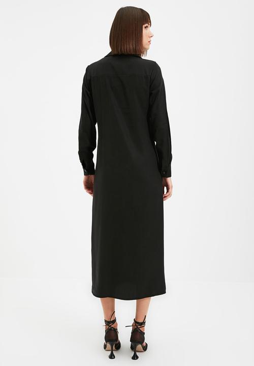 Trendyol - Buttoned dress - black