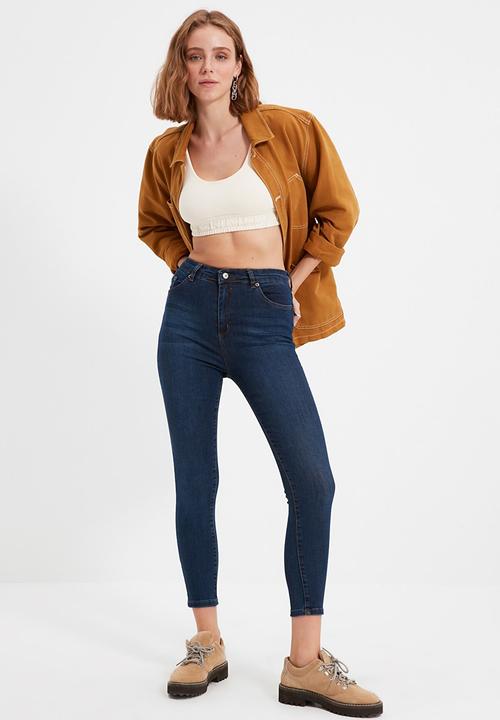 Trendyol - High waist skinny jeans - navy